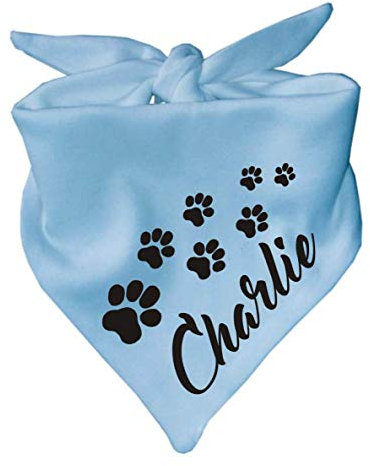 Kleiner Fratz Hunde Dreiecks Halstuch (Fb: hellbau) (Gr. 2 (68 cm)) Name des Hundes