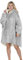 Oversized Hoodie Blanket Women Ultra Plush Fleece with Soft Sherpa Reversible Warm Cosy Comfy Wearable Hooded Giant Sweatshirt Throw for Girls Adults Men Boys Kids Big Pocket (Silver Grey)