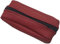 myledershop Große Rindleder Schlüsseltasche/Schlüsseletui/Schlüsselmäppchen/Autoschlüsselhülle mit 2 Reißverschlussfächer Handmade in EU in verschiedenen Farben und Designs (Design 2 / Rot)