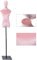 BUYAOBIAOXL Schneiderpuppen Schneiderbüste Weibliche Mannequin-Rosa-Büste Torso, Dessous-Badebekleidung Mode-Display Mit Metallbodenständer, Einfacher Montieren Und Gebrauch (Color : Square Base)
