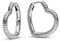 PANDORA Moments Herz Charm-Ohrringe aus Sterling Silber - Kompatibel mit PANDORA Moments Armbänder - ikonisches Schlangengliedermuster