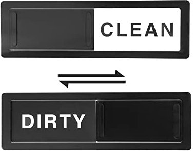 CONMOTO Dishwasher Magnet Sign - Clean Dirty, Strong No-Scratch Magnets with 2 Double-Sided Stickers