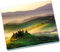 Decormat Schneidebretter 60x52 cm Herdabdeckplatte Gehärtetes Glas Schutzbrett Küche Spritzschutz - Panorama der Toskana