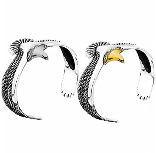 Stakee 2pcs Vintage Eagle Armband Eagle Open Armband Punk Eagle Armband Vintage Armband Für Männer Frauen