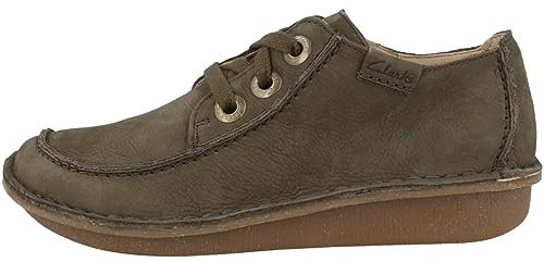 Clarks Cora Derby Womens Dark Brown Lea, 7