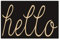 Entrance Door Mat,Hello Black Winter Durable Flannel Front Floor Mat Front Outdoor Rug,Non-Slip Welcome Doormat for Entry,Patio 36X24 Inch