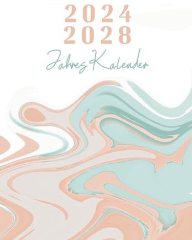 5 Jahres Kalender 2024-2028: Monatsplaner 24-28 Din A4, 5 jahres planer 60 Monate , mit Deutschlands gesetzliche Feiertage ,Festtag , Ereignisse , Kalender & Organizer