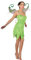 chiber - Erwachsene Fee Tinkerbell Flügel Kostüm Grün - Einheitsgröße (S/M/L)