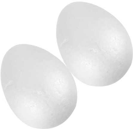 KICHOUSE 2stücke Diy Ostereier Aus Kreative Dekoration Bemalbare Eier Für Bastelarbeiten Breit Für Ostern Fotodeko