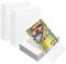 100 Pcs Standard Soft Card Sleeves, 66 x 91mm Clear Frosted Trading Card Sleeves, Standard Card Sleeves for Trading Card, Magic, MTG, Sports Cards, Game Cards (White)
