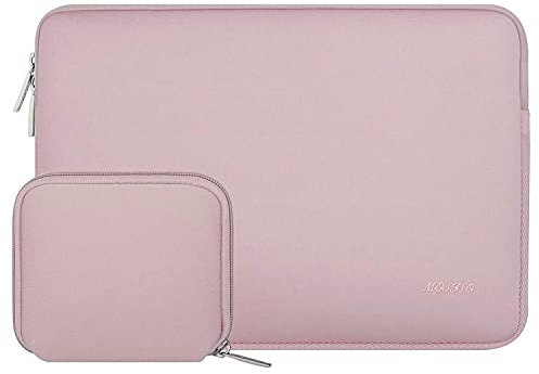 MOSISO 18,5 Pollici Custodia Laptop, 18-18,5 Pollici Borsa PC Compatibile con 18-18.5 Pollici ASUS Monitor Laptop Gioco HP Dell Lenovo, Neoprene Borse Computer con Custodia Piccola, Rosa Baby