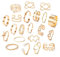 APMGONT Vintage Knuckle Rings Set für Frauen, 21 Stück Girls Stackable Offene Knöchel Rings, Einstellbare klobige Daumenringe, böhmische Perle offene Ringe GIfts für Frauen Mädchen (Gold Ring Set 1)
