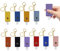 LIUCONGBD 10 Stück Tragbare Leere Reiseflasche, 30 ml Hand Desinfektionsmittel Leder Schlüsselbund Halter Flaschen Cases, Reise Flaschen Reisebehälter für Fluessigseife