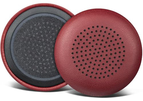 SOULWIT Replacement Earpads Cover for Plantronics BlackWire C510/C520/C710/C720/C725 Headset, Cushions Ear Pads Cover for Poly BlackWire 510/520/710/720/725 - Burgundy