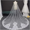 Hochzeitsschleier, Spitzen-Hochzeitsschleier, Langer Brautschleier mit Kamm, eleganter Schleier für Braut, Hochzeitszubehör, Schleier, Elfenbein, 350 cm