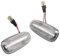 Yoegerery LED Dynamische Seitenblinker Bernstein Super Bright Canbus Sequentielle Repeater Lichter für O-pel Zafira A Astra G (Transparent)
