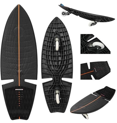 F2 Surf Waveboard Carving Board Street Surfer Skateboard Schwarz 2025
