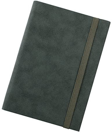 ROMISBABA Leder Notizbuch Dickes Weiches Vintage Tagebuch Für Schreiben Reisejournal Journalismus Perfektes Notizheft Für Studenten Und Erwachsene Einfaches Design Grün