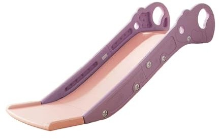 Fenteer Toboggan Enfant pour Canapé Glissière Intérieure pour Lit et Table Jouet d'escalade Compact en PP Stabilité Renforcée et Arrondis Adapté Aux, Rose