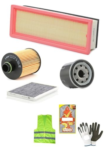 TAGLIANDO AUTO COMPOSTO DA 4 LITRI DI OLIO 10W40 WOLVER SYNTHETIC+FILTRO OLIO+FILTRO ARIA+FILTRO CARBURANTE+FILTRO ABITACOLO COMPATIBILE CON Fiat Grande Punto 1.3 D Multijet Cv 75 (09/2005 IN POI)B012