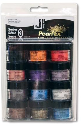 Jacquard Pearl EX Powdered Pigments, Metallic Mica for Epoxy Resin Crafts, Versatile Artist Colourant, Shimmering Polymer Clay Ink, 3g Jars, Series 3