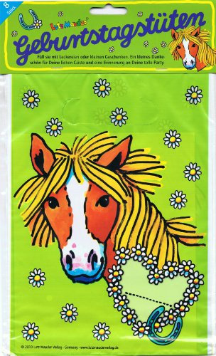 Geburtstagstüten/Partytüten * Pferde und Ponys * von LUTZ MAUDER // 10102 // Kindergeburtstag Kinder Geburtstag Party Feier Mitgebsel Geschenktüte Tüte Pony