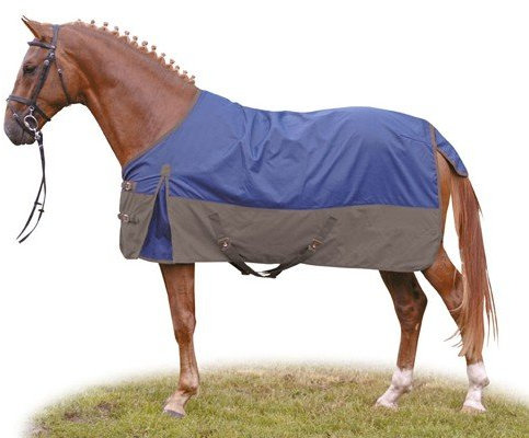 HKM SPORTS EQUIPMENT Winterdecke 600D, Farbe:dunkelblau/rot, Groesse:135