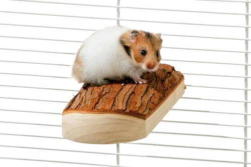 Karlie Wonderland Sitzboard, Nagetierkäfige Zubehör, Holz, Natur, 17x8x4 cm