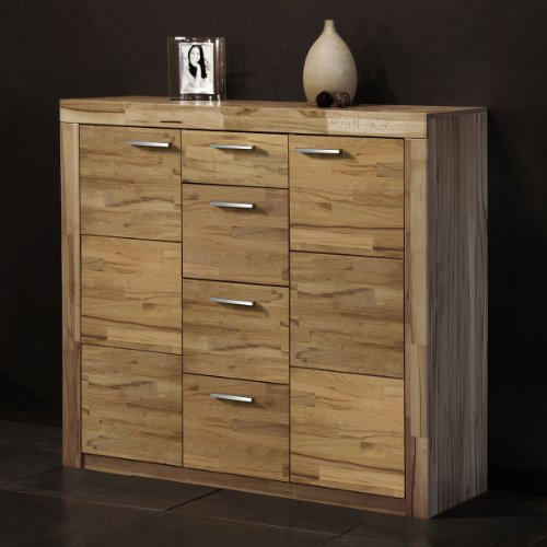 7148-5 - Highboard in Kernbuche teil - massiv, geölt