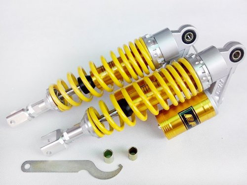 Yonglong 13.5 340MM Gelb Gespaltene Mund RFY Luftdruck Stoßdämpfer passen 50cc, 75cc, 90cc, 125cc, 150cc, 250cc, 300cc Dirt Fahrrad, Gokart, ATV, Motorrad
