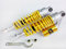 Yonglong 13.5 340MM Gelb Gespaltene Mund RFY Luftdruck Stoßdämpfer passen 50cc, 75cc, 90cc, 125cc, 150cc, 250cc, 300cc Dirt Fahrrad, Gokart, ATV, Motorrad