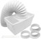 SPARES2GO Vent Hose Condenser Kit with 3 x Adapters Compatible with Montpellier Tumble Dryer (1.2m)