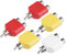 sourcing map Male/Female RCA Connector A/V Joiner Y Splitter Video Video Connectors 5pcs