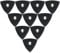XXGO 10 Pcs 3-1/8 Inch 80mm Triangle Hook & Loop Oscillating Multitool Sanding Pads XG5510