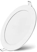 6 Watt Ultraslim LED Panel Unterputz Lichtpanel Einbauleuchte Einbaulampe Deckenleuchte Deckenlampe Rund Ø 120mm mit integriertem Trafo Neutralweiss