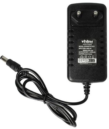 vhbw Staubsauger Netzteil Ladegerät Ersatz für SIL/Hoover 360020, SSA-10W EU für Handstaubsauger, 144cm