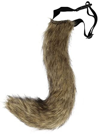 PPFINE Kunstpelz Wolf Fuchs Kostüm Schwanz Erwachsene Halloween Weihnachtsfeier
