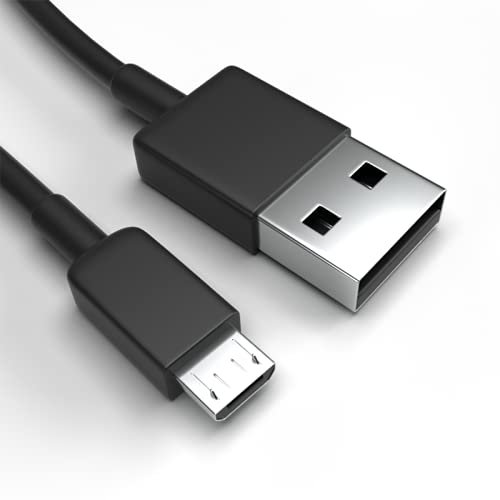 Justcom Micro-USB Ladekabel für Tecno Mobile Camon CX Air Schwarz 2 x 2 m Handy Schnellladekabel Datenkabel