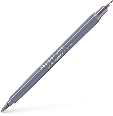 Faber-Castell Creative Studio Goldfaber Aqua Dual Marker Lila Grau Einzelmarker für Kunst, Handwerk, Zeichnen, Skizzieren, Zuhause, Schule, Universität, Ausmalen