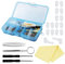 Set di 500 strumenti per la riparazione di occhiali da sole, set di cacciaviti per riparazione occhiali – mini cacciavite, dadi per viti, naselli in silicone, pinzette