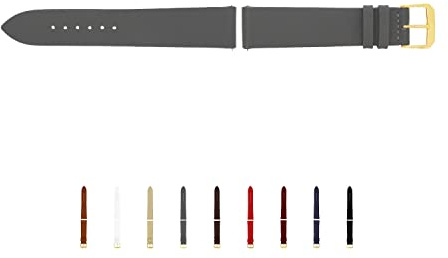 SELVA Uhrenarmband, 14-24 mm, Leder, zum Wechseln, Ersatzarmband für Smartwatch, Made in Germany