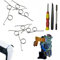 10 Pcs Replacement L2 R2 Metal Trigger Keys Button Springs Compatible with PS5 Playstation Games Controller with Screwdriver, Crowbars, Tweezers, Repair Spare Parts Accessories Kit