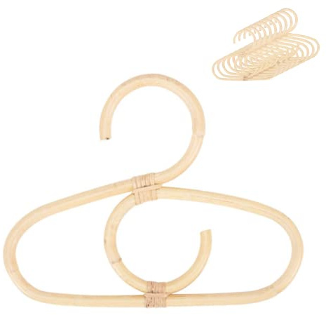 Aria Rattan 9Pcs Handmade Clothes Hangers for Baby Clothes