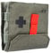 Tasmanian Tiger TT IFAK Pouch S MKII Medic Zusatz-Tasche für Erste Hilfe Sets leer Molle-kompatibel mit herausnehmbarem Panel IRR, Steingrau-Oliv IRR