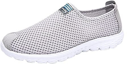 Sneaker Herren 45 Paar Leichte Schuhe Herrenschuhe Modeschuhe Laufsport Herrenturnschuhe Tischtennis Schuhe Herren (Grey, 43)