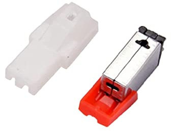 2 Stück Ersatz-Stylus Plattenspieler Nadel für LP Plattenspieler Phonograph Plattenspieler Grammophone Ersatz Cyber Monday Black Friday Metall Fold Back Clips Büroklemmen Federklammern Klemmen
