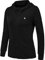 donhobo Women's Running Jackets with Thumb Hole,Long Sleeve Gym Sport Zip Up Hoodie Top Breathable Quick-Dry Tops with Zip Side Pocket Black M