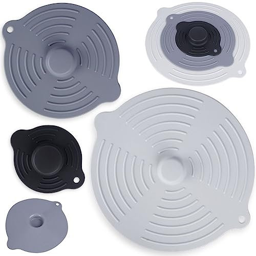 Lot de 3 couvercles en silicone 12/20/28 cm.