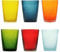 Memento Set 6 bicchieri acqua in pasta di vetro 300cc - Colorato vivace