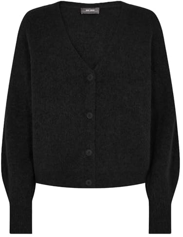 Mos Mosh MMThora V-Neck Knit Cardigan 801 Black